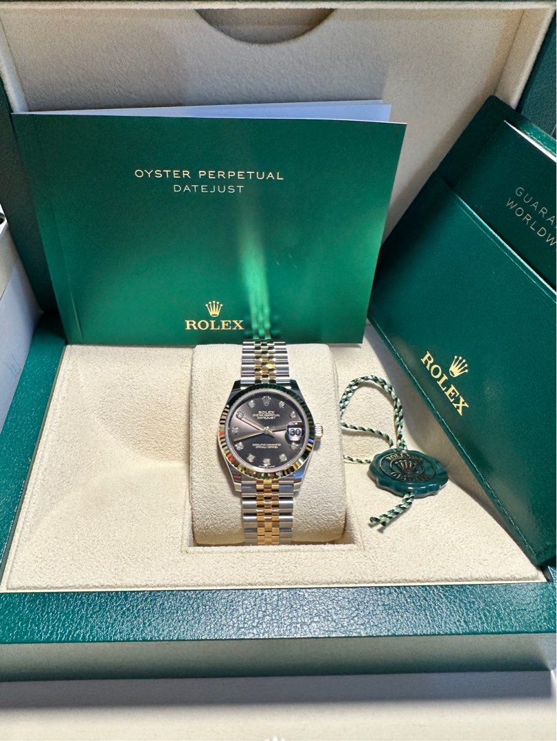 nett price Rolex 10 23 datejust 31mm 278273 yellowGold grey