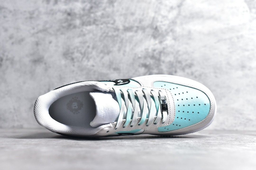 Air force 1 clearance grey and blue