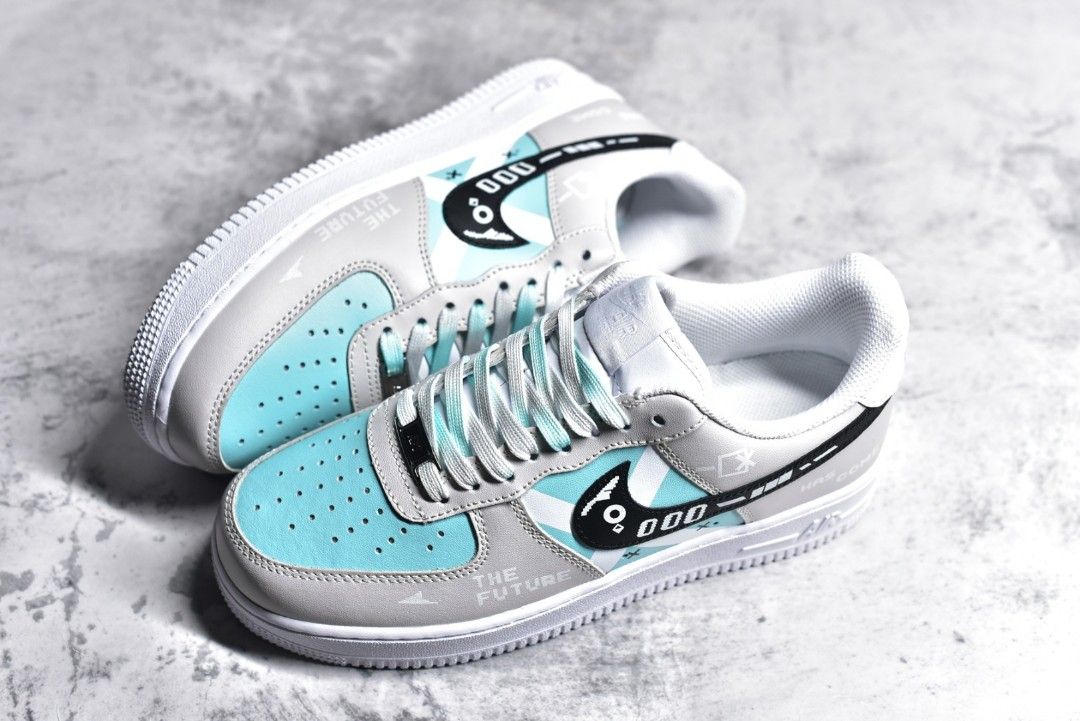 Air force 1 low blue grey best sale