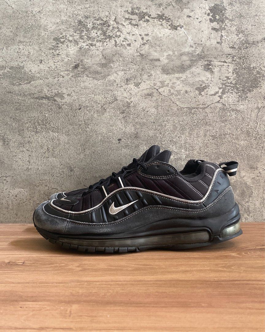 Nike Air Max 98 Black Oil Grey size 44.5 Fesyen Pria Sepatu