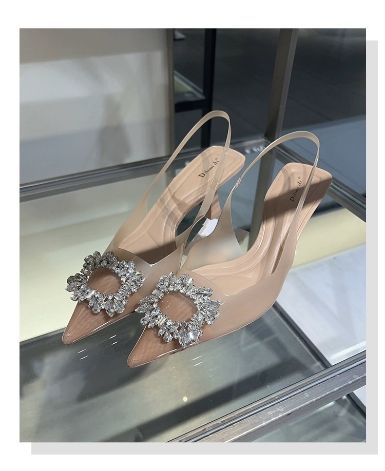 Nude hot sale vinyl heels