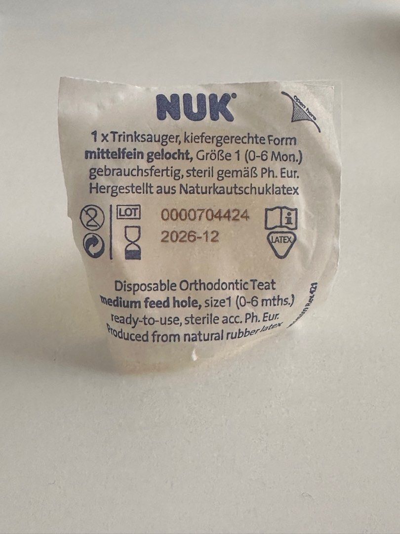 Nuk disposable best sale orthodontic teats