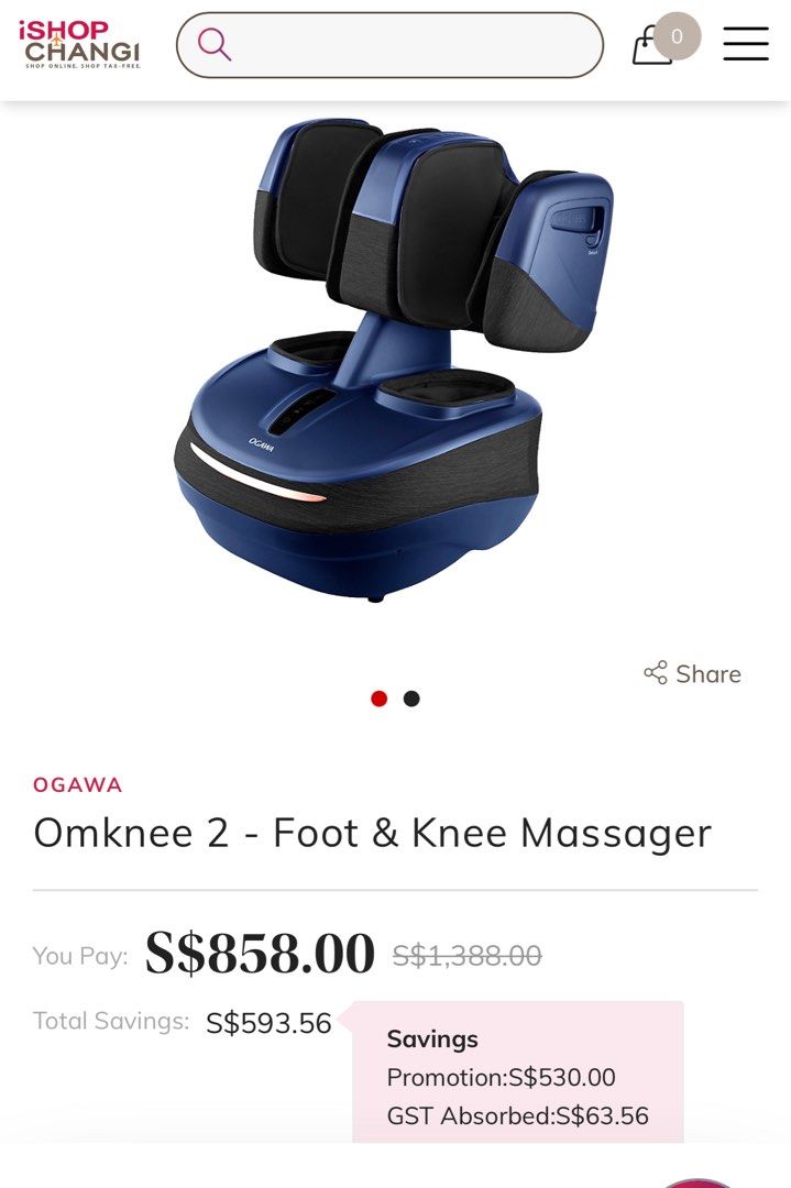 Ogawa deals knee massage
