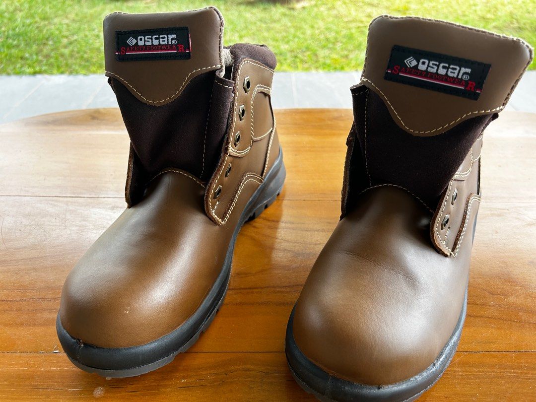 OSCAR SAFETY BOOT 805 KHAKI PREMIUM SERIES Men s Fashion Footwear Boots on Carousell