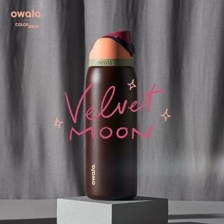Owala FreeSip Stainless Steel Water Bottle / 40oz / Color: Voodoo