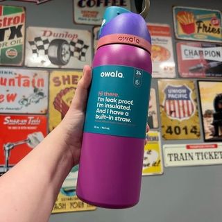 Owala FreeSip Voodoo Purple Stainless Steel Water Bottle 40 Fl Oz