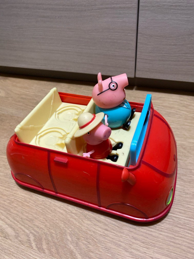 Peppa pig batteryoperated moving toy car, Babies & Kids, Infant