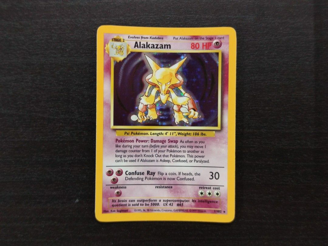 charmander first edition pokemon card Pokemon - Dark Alakazam (18)
