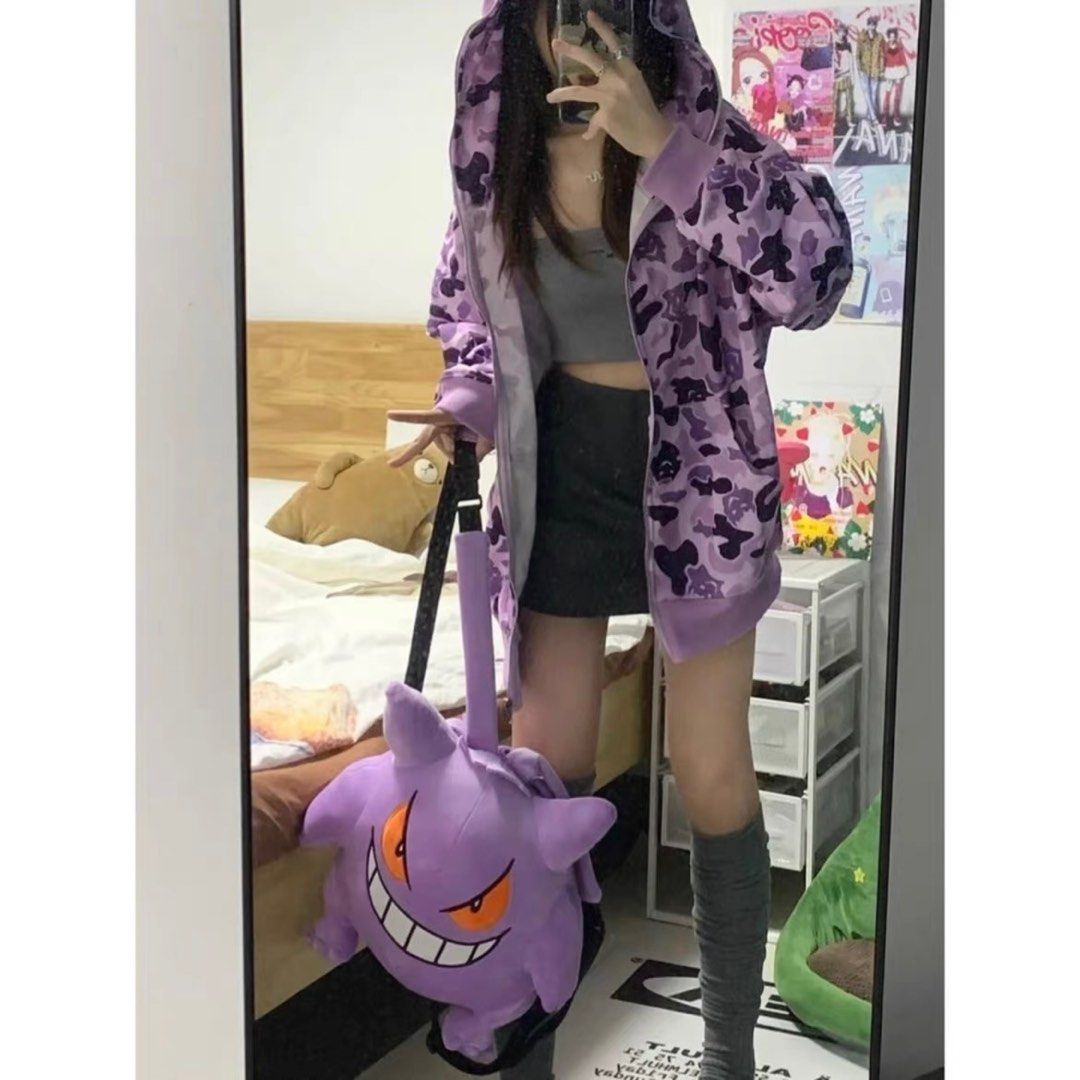 Pokemon Gengar Backpack Gengar Plush Bag Haversack Shoulder Bag Plush Doll  Cosplay, Women's Fashion, Bags & Wallets, Backpacks on Carousell