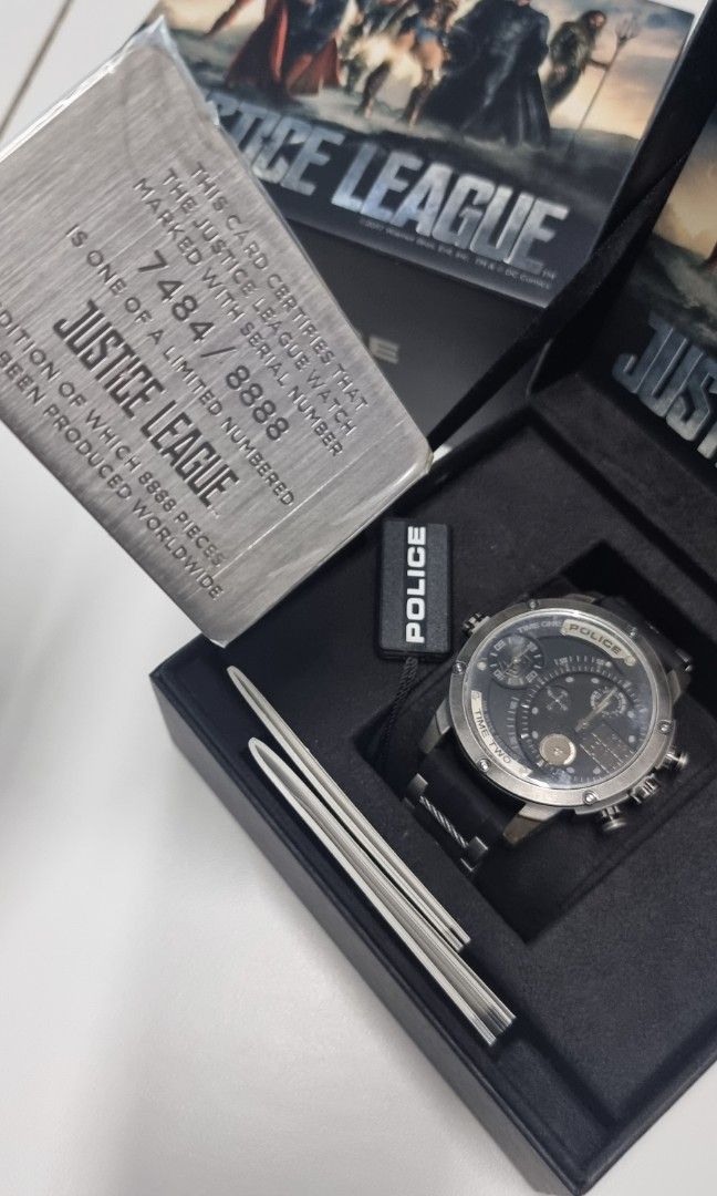 LIMITED TIME OFFER Limited Edition Official Licence Police Justice League Numbered Mens Quartz Watch Men s Fashion Watches Accessories Watches on Carousell