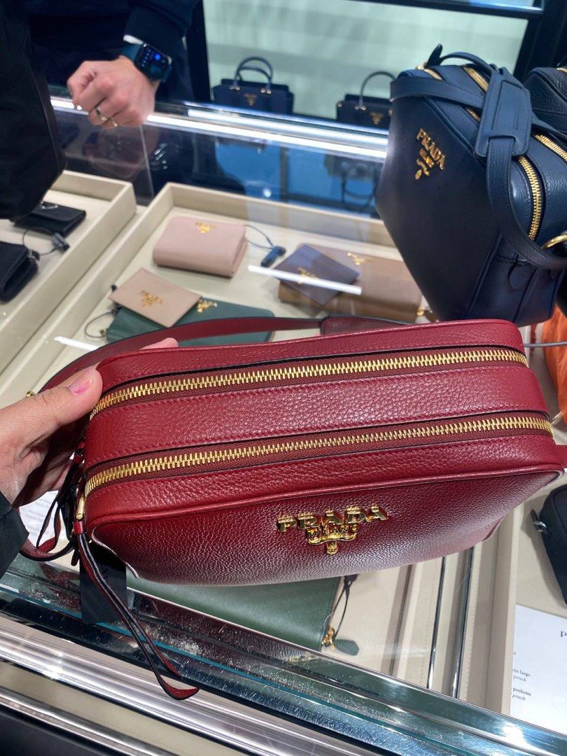 Prada double zip camera bag sales