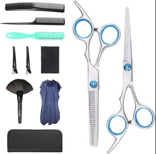 Professional Hair Cutting Scissors Set 11Pcs Haircut Brazil