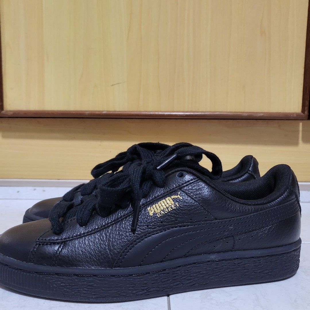 Puma Basket Classic Black Women s Fashion Footwear Sneakers on