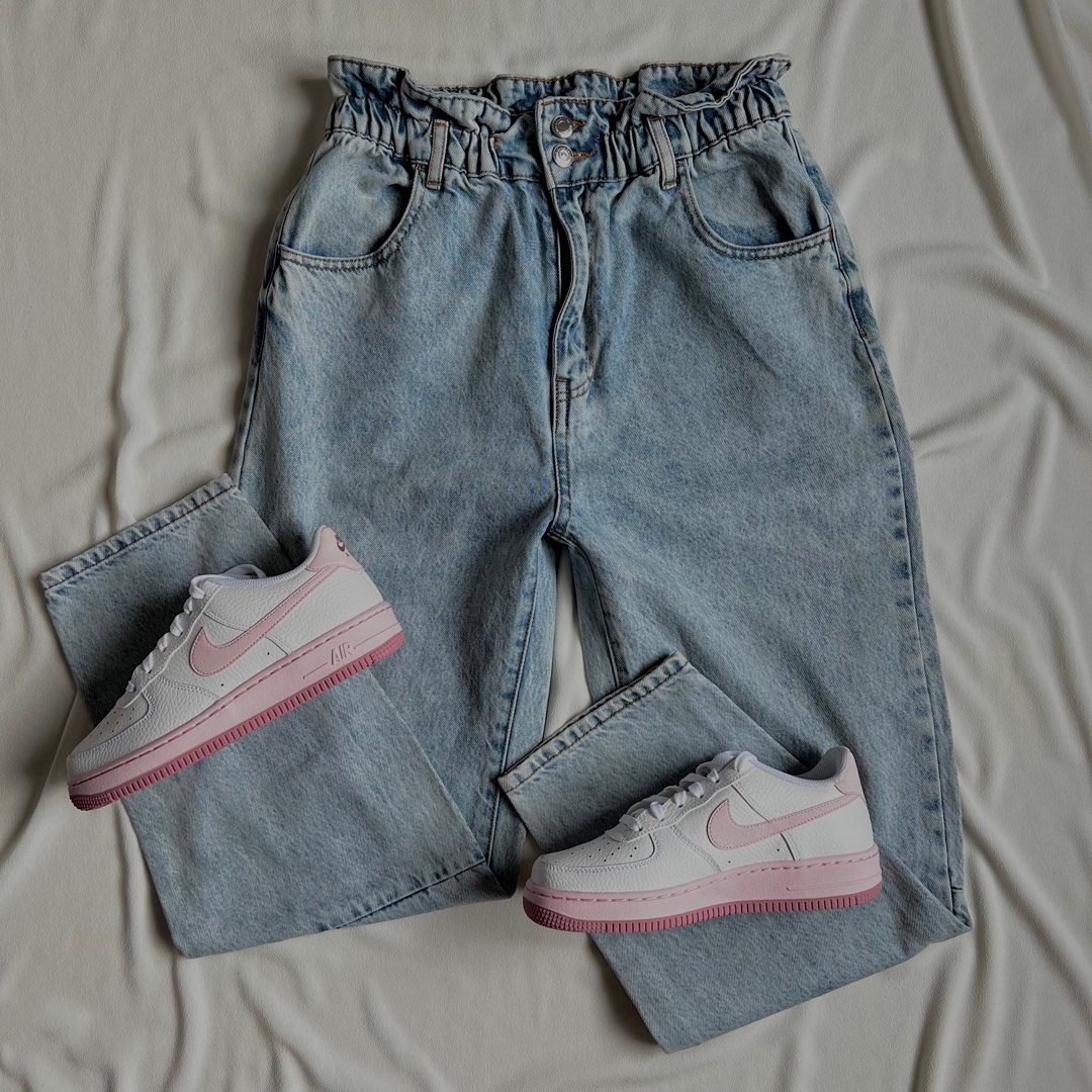 Mom jeans and cheap nike air force