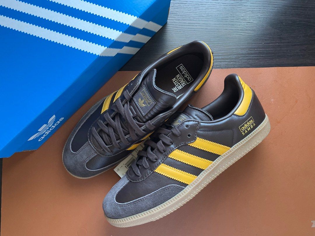 Adidas Samba Og Dark Brown Yellow www.carousell.ph