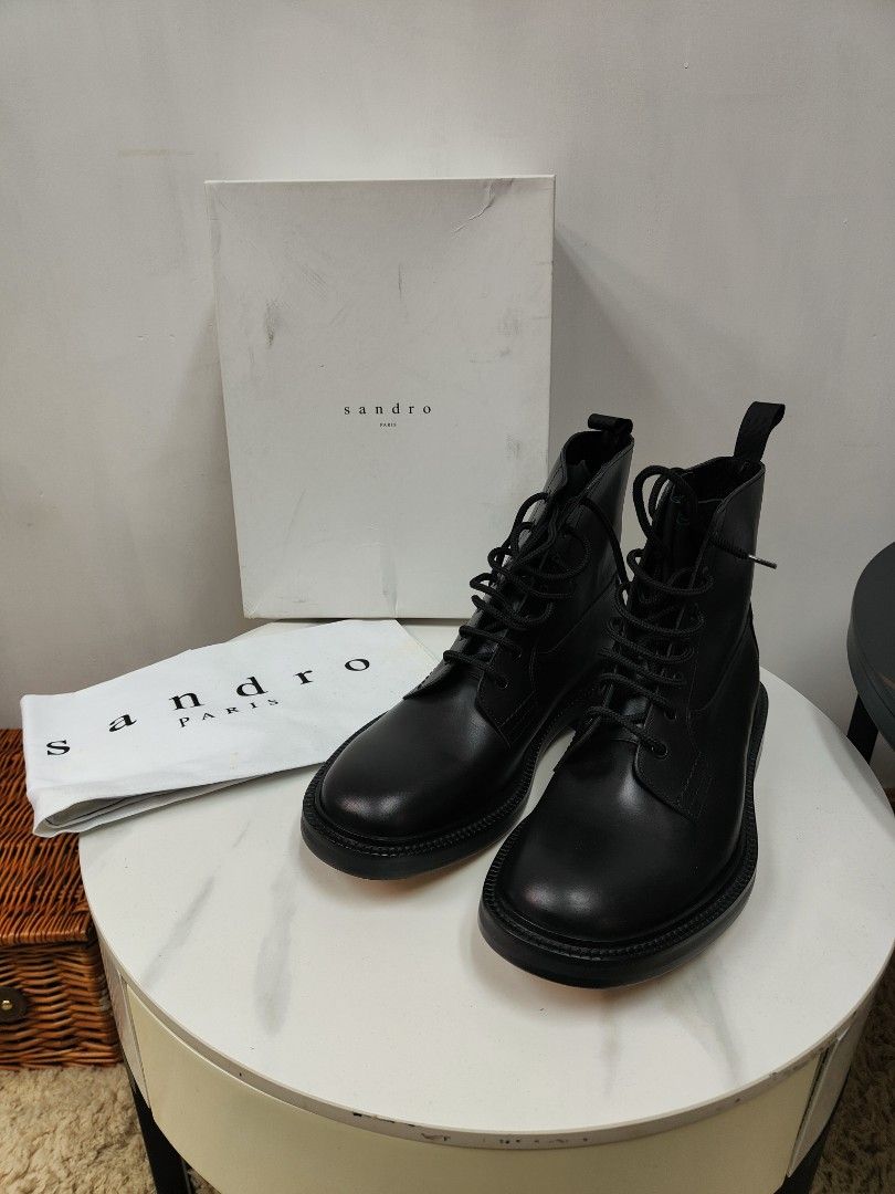 Sandro combat boots cheap