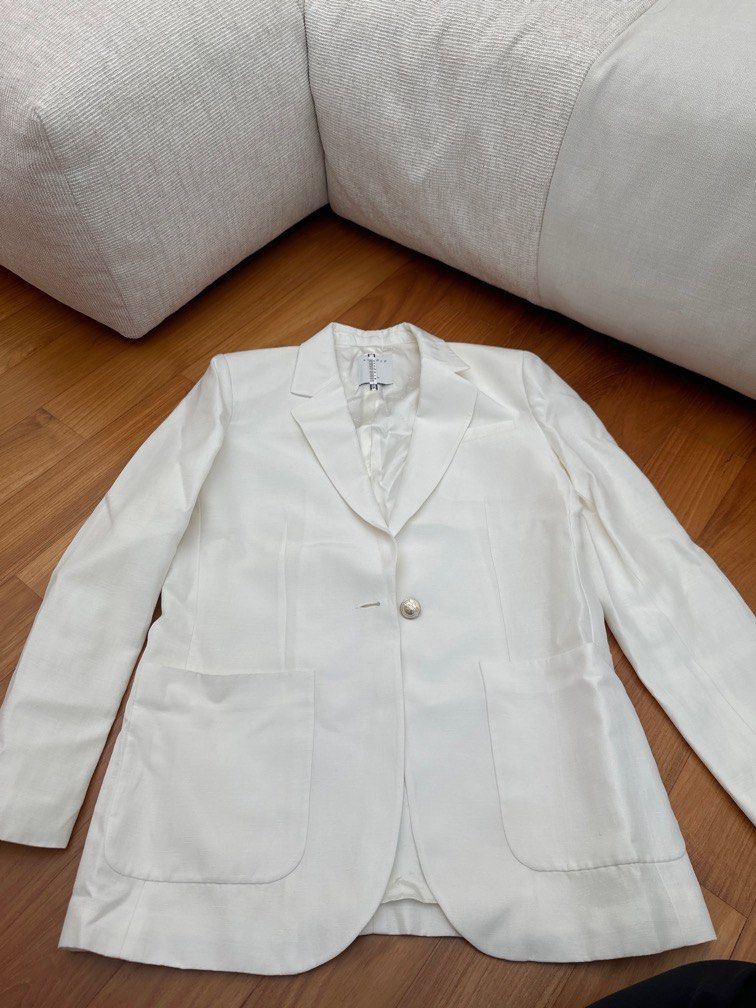Sandro new arrivals white blazer