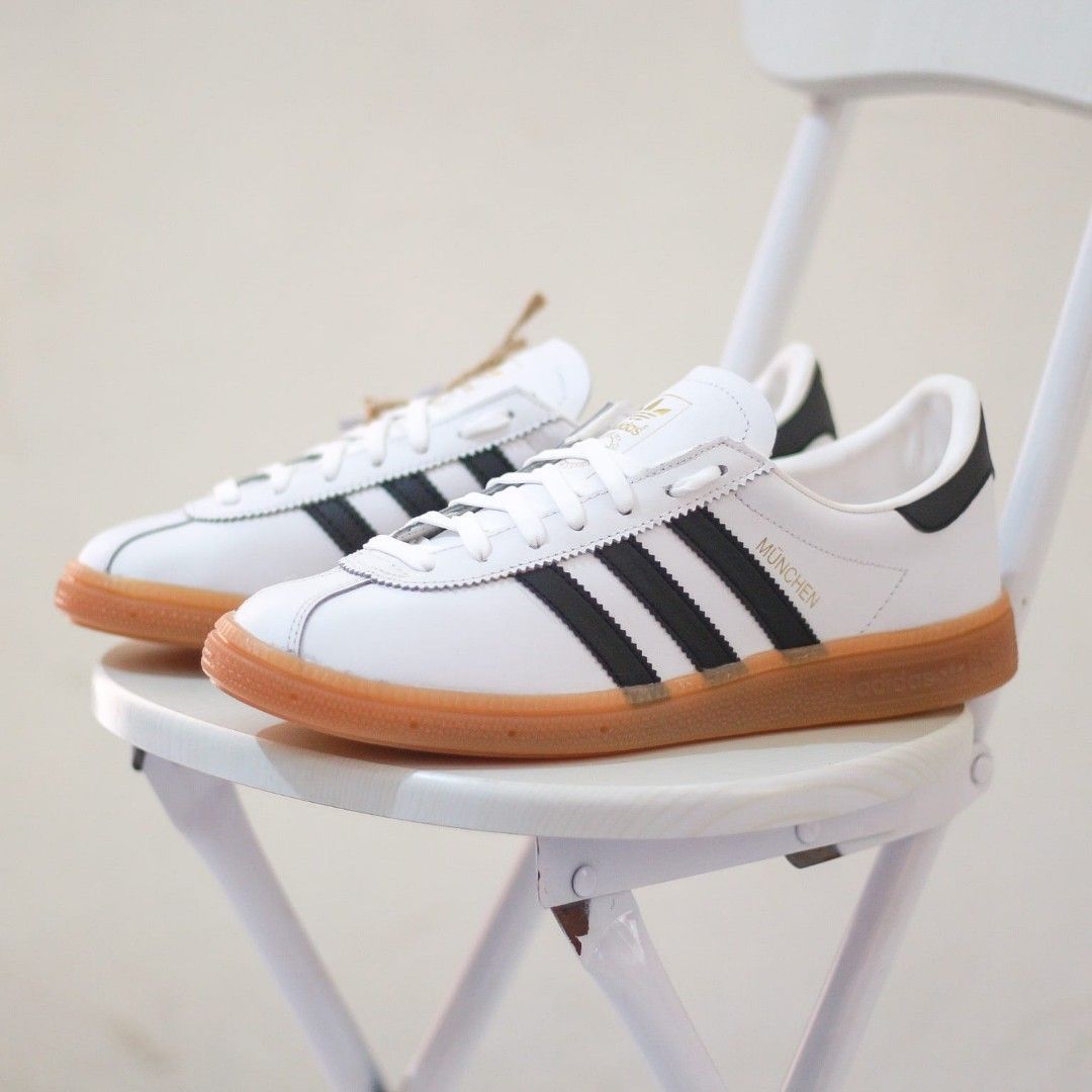 Sepatu Sneakers Adidas Munchen White List Black SolGum Original
