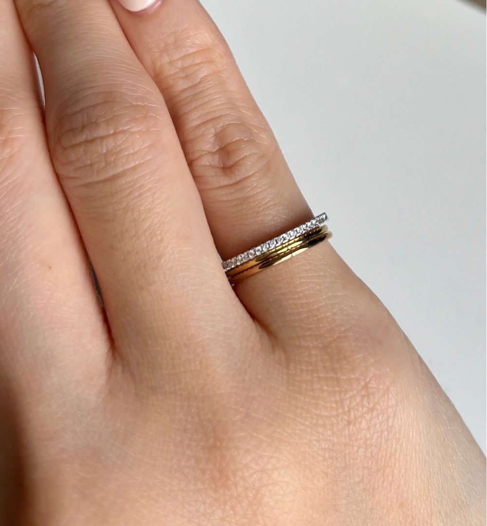 Set of 3 charming pinky ring Women s Fashion Jewelry