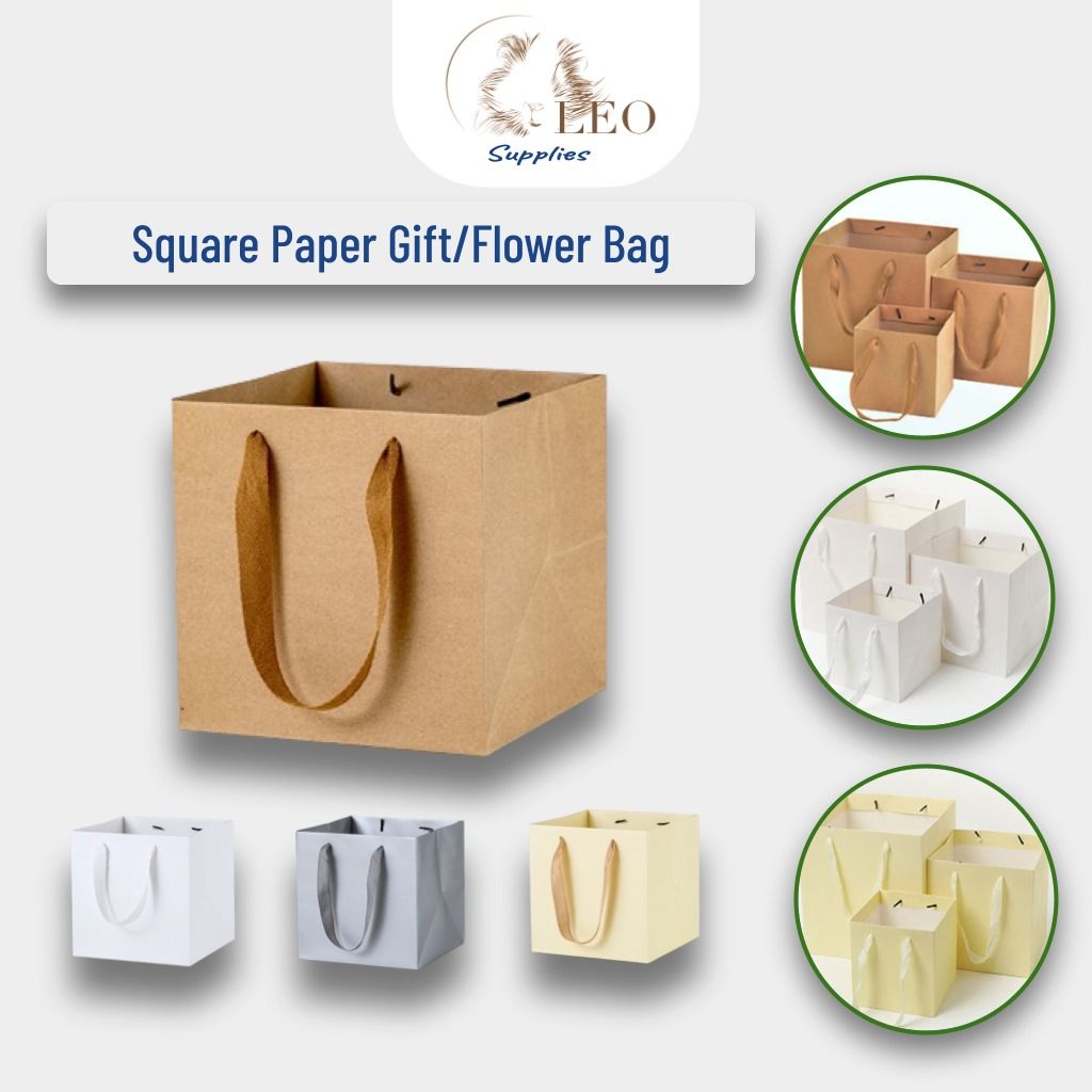 Cream paper best sale gift bags