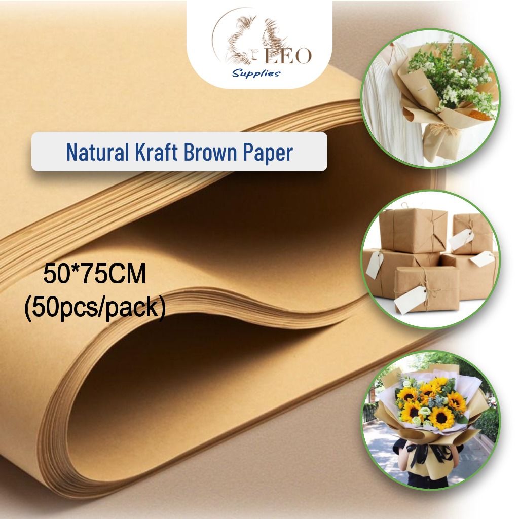 Natural brown wrapping paper deals