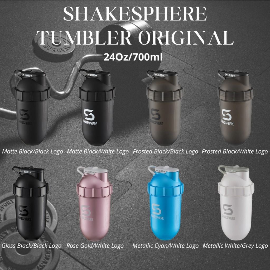 ShakeSphere Tumbler | Shaker Bottles | 700ml - Metallic Cyan