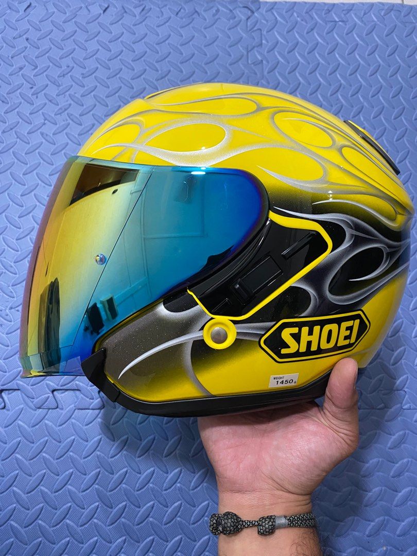 Shoei Reborn Brilliant Yellow Motorcycles Motorcycle Apparel on