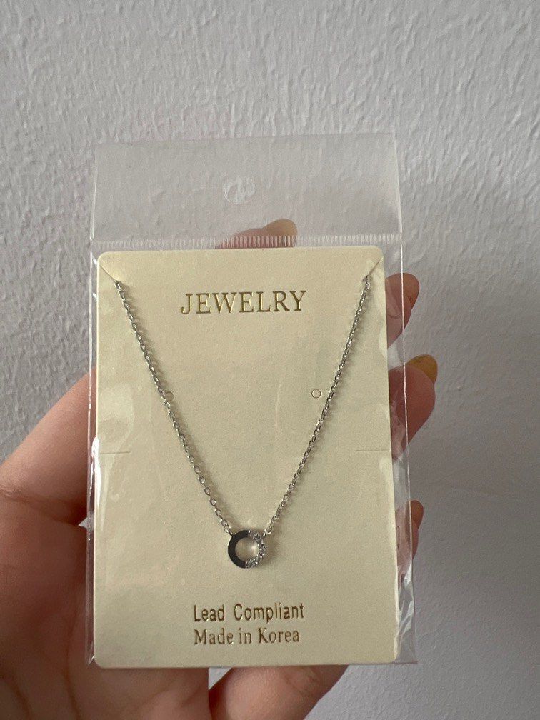 silver necklace Women s Fashion Jewelry Organisers Necklaces on Carousell