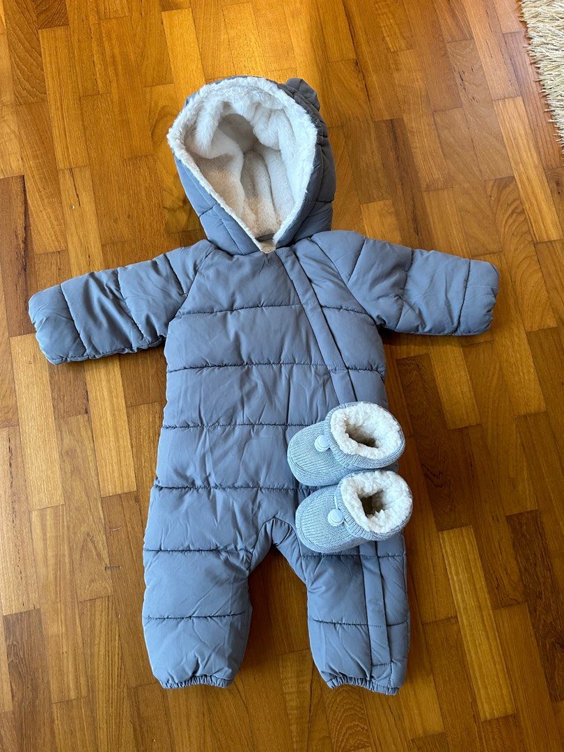 Newborn baby on sale boy snowsuit