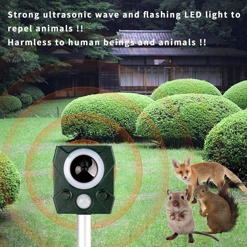 Solar UltraSound Voice Led Animal And Bird Repellent, Furniture & Home ...