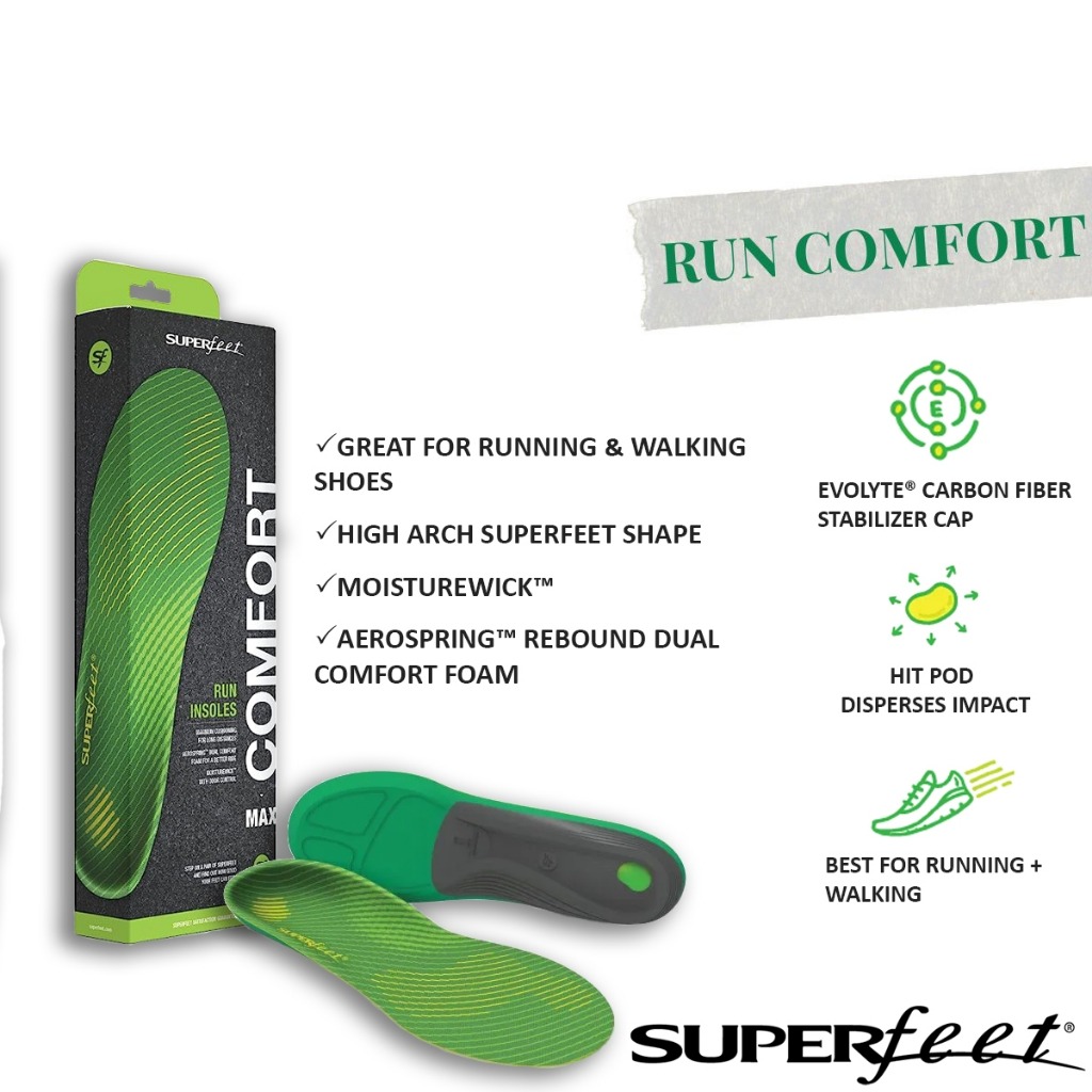 SUPERFEET RUN COMFORT Great for Running Walking Shoes
