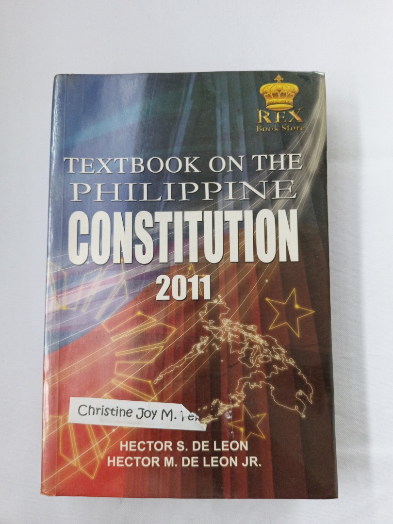Textbook on the Philippine Constitution 2011, Hobbies & Toys, Books ...