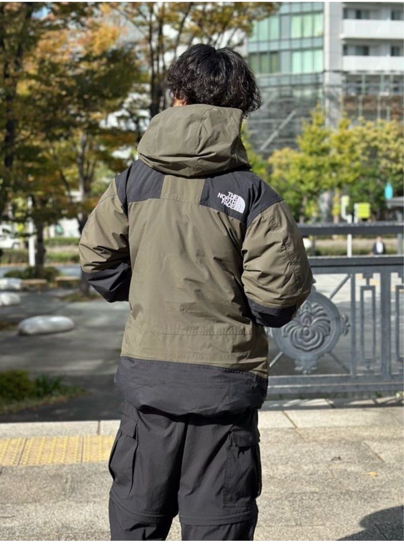 The north face mountain down jacket Olive L, 男裝, 外套及戶外衣服