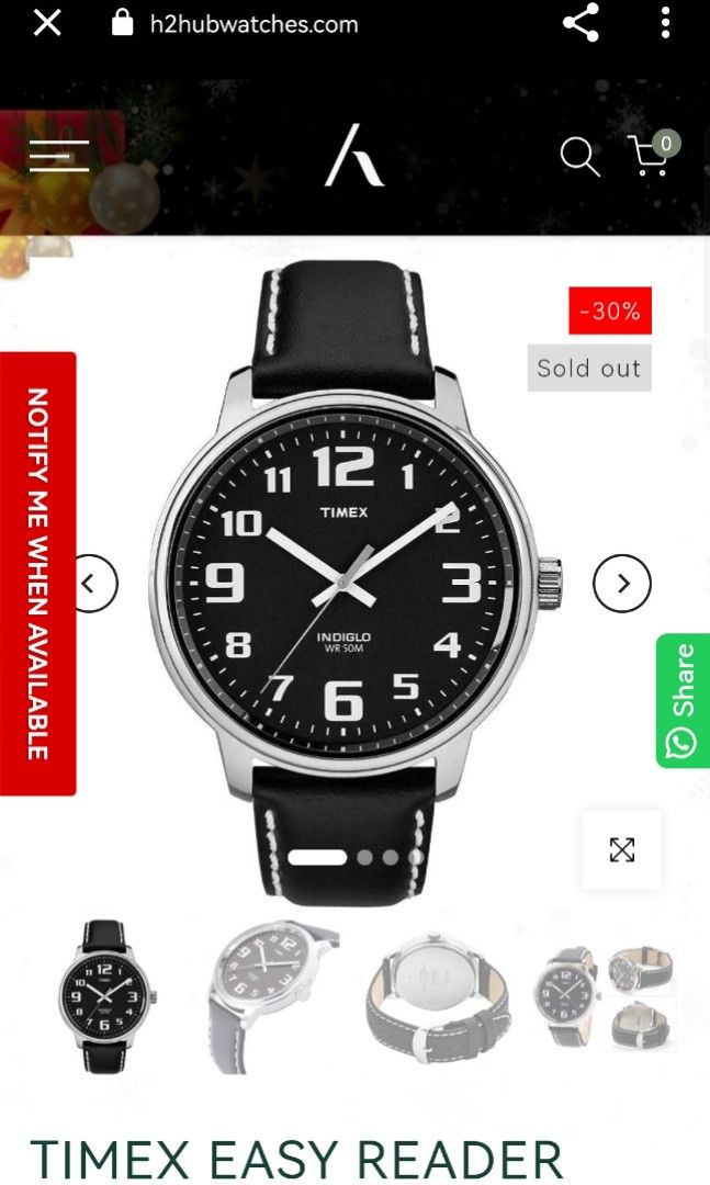 Timex Men Easy Reader Indiglo Black Dial Watch T28071 Men s