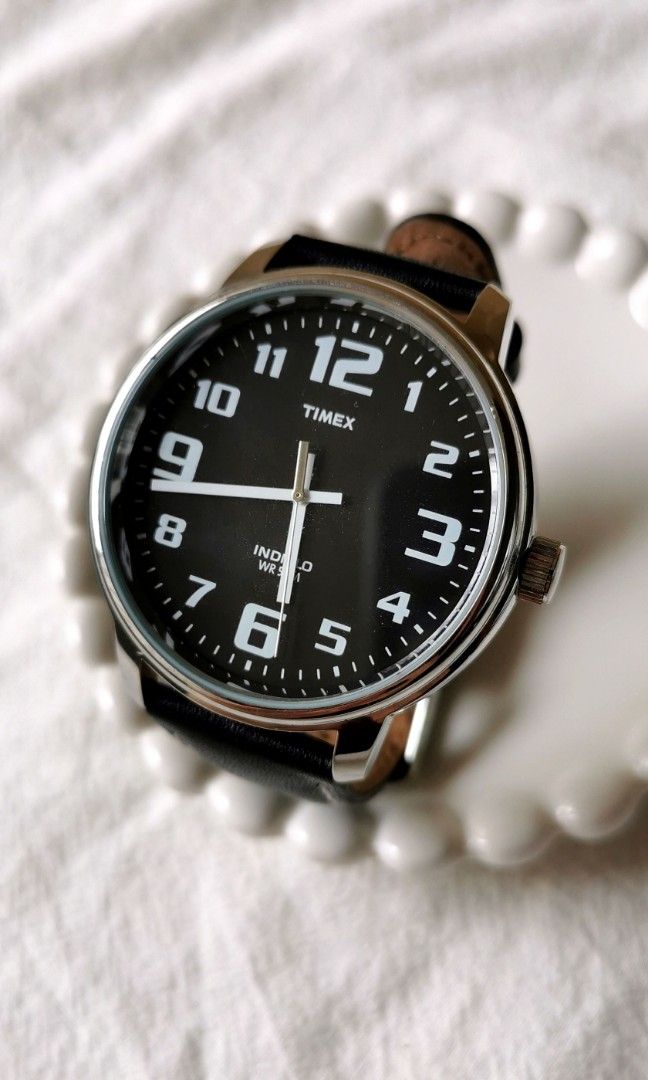 Timex Men Easy Reader Indiglo Black Dial Watch T28071