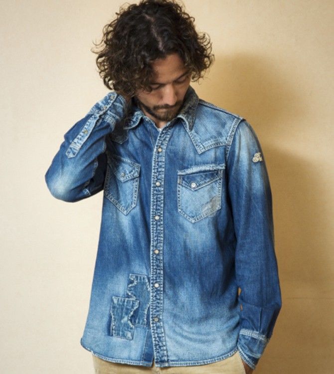 TMT ® Japan Co. LTD. Big Holiday Kimura Takuya style denim shirt 🇯🇵日本製  (木村拓哉衣飾風格)