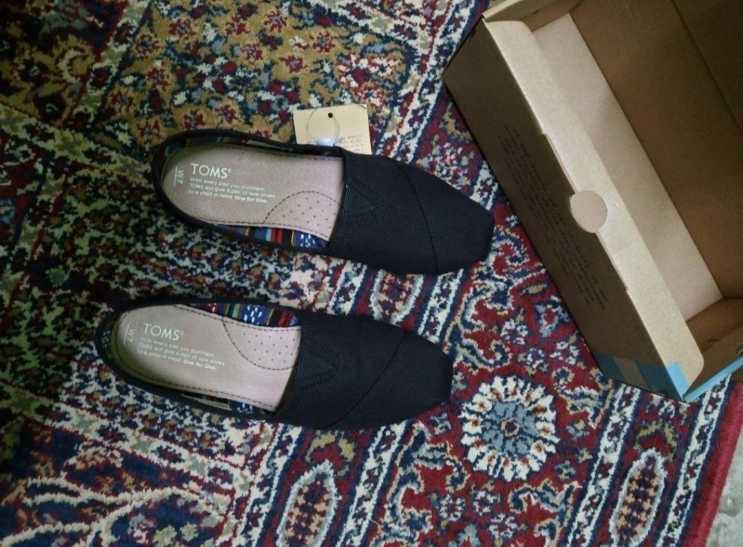 Toms Classic Alpargata Women s Black Slip On Shoes Women s