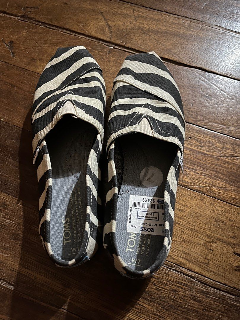 Toms Zebra Print Women s