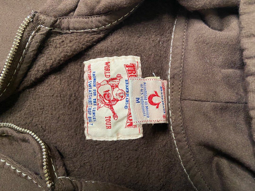True religion discount cropped hoodie