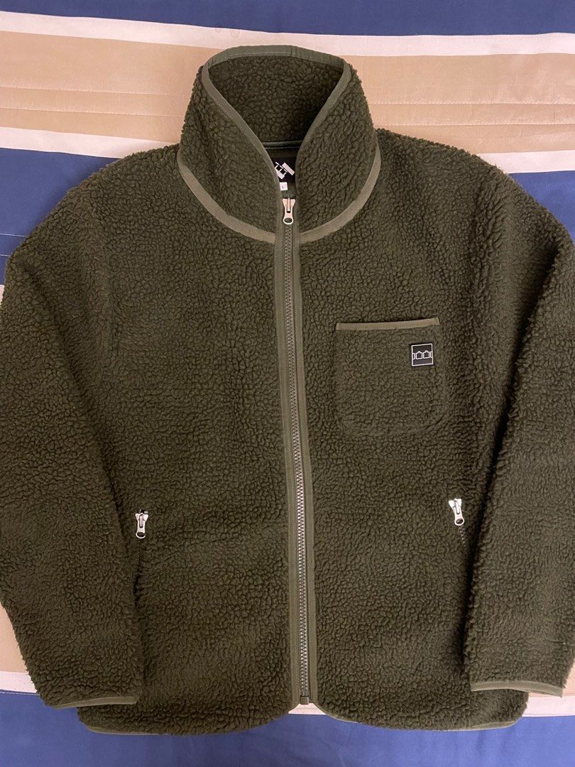 英國倫敦TTT The Trilogy tapes zip fleece olive橄欖綠外套, 他的時尚