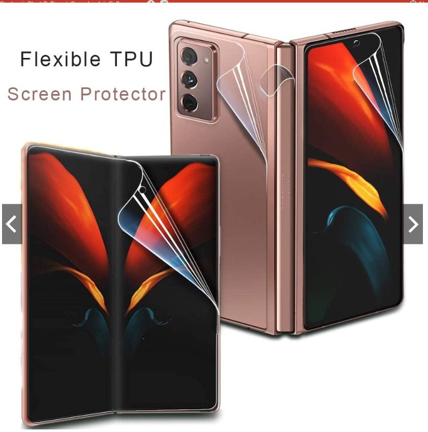 Unbreakable Membrane HD&Matte Screen Protector for Samsung Galaxy Z Fold 3  Full Cover Hydrogel Film for Samsung Galaxy Z Fold 3, Mobile Phones &  Gadgets, Mobile & Gadget Accessories, Other Mobile 