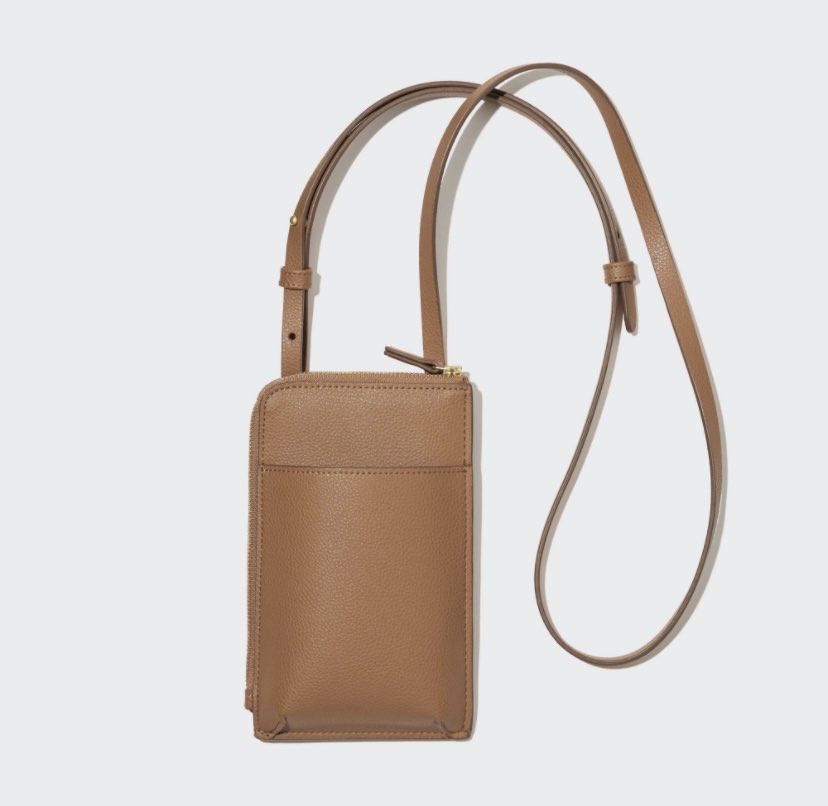 Uniqlo Faux Leather Wallet Mini Shoulder Bag, Women's Fashion, Bags