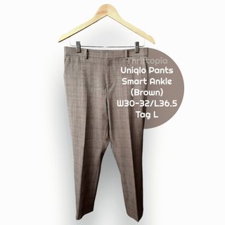 UNIQLO SMART ANKLE PANTS (GLEN CHECK)