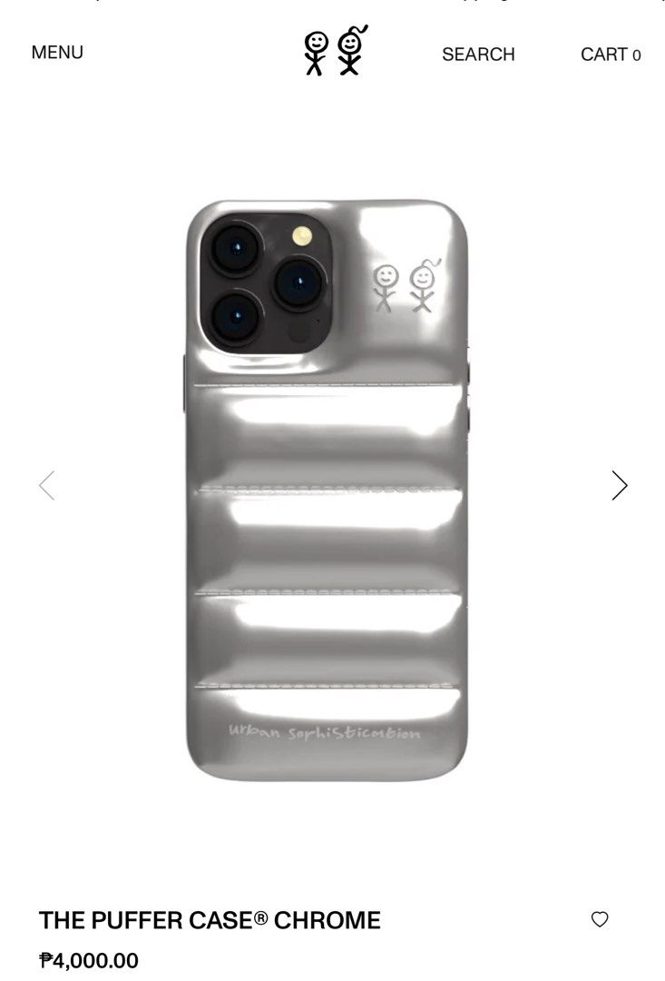 Urban Sophistication chrome puffer case for IPHONE13PM, Mobile 