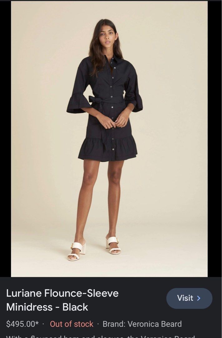 Veronica beard black dress cheap