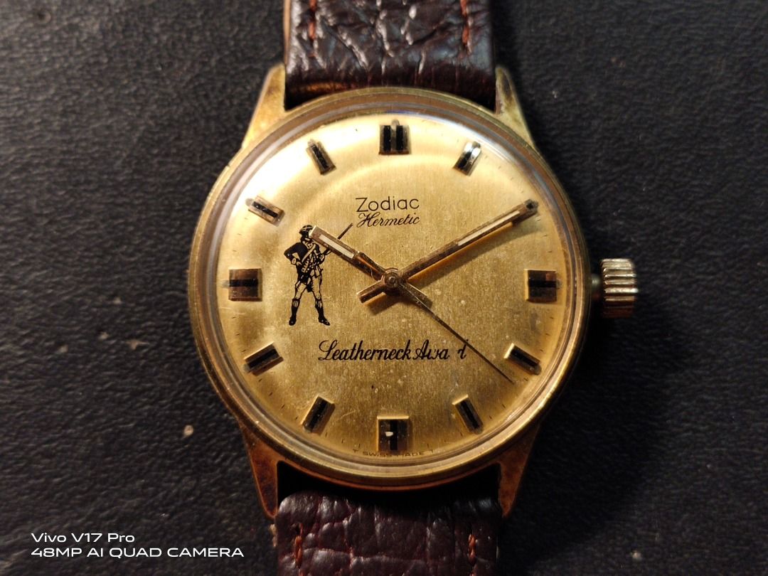 Vtg Zodiac Mechanical Hand Winding Watch