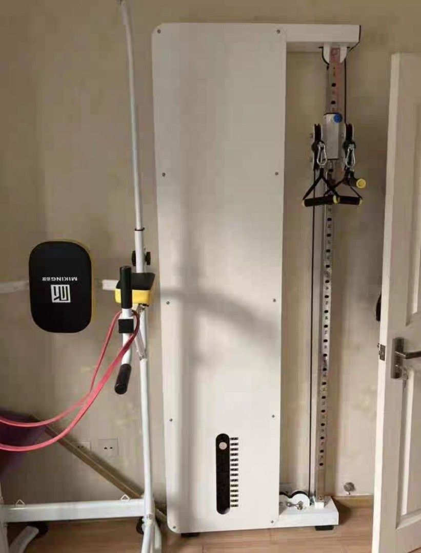 Wall Mount Panel Fly Cable Machine Single Double Pull up bar BN, Sports ...