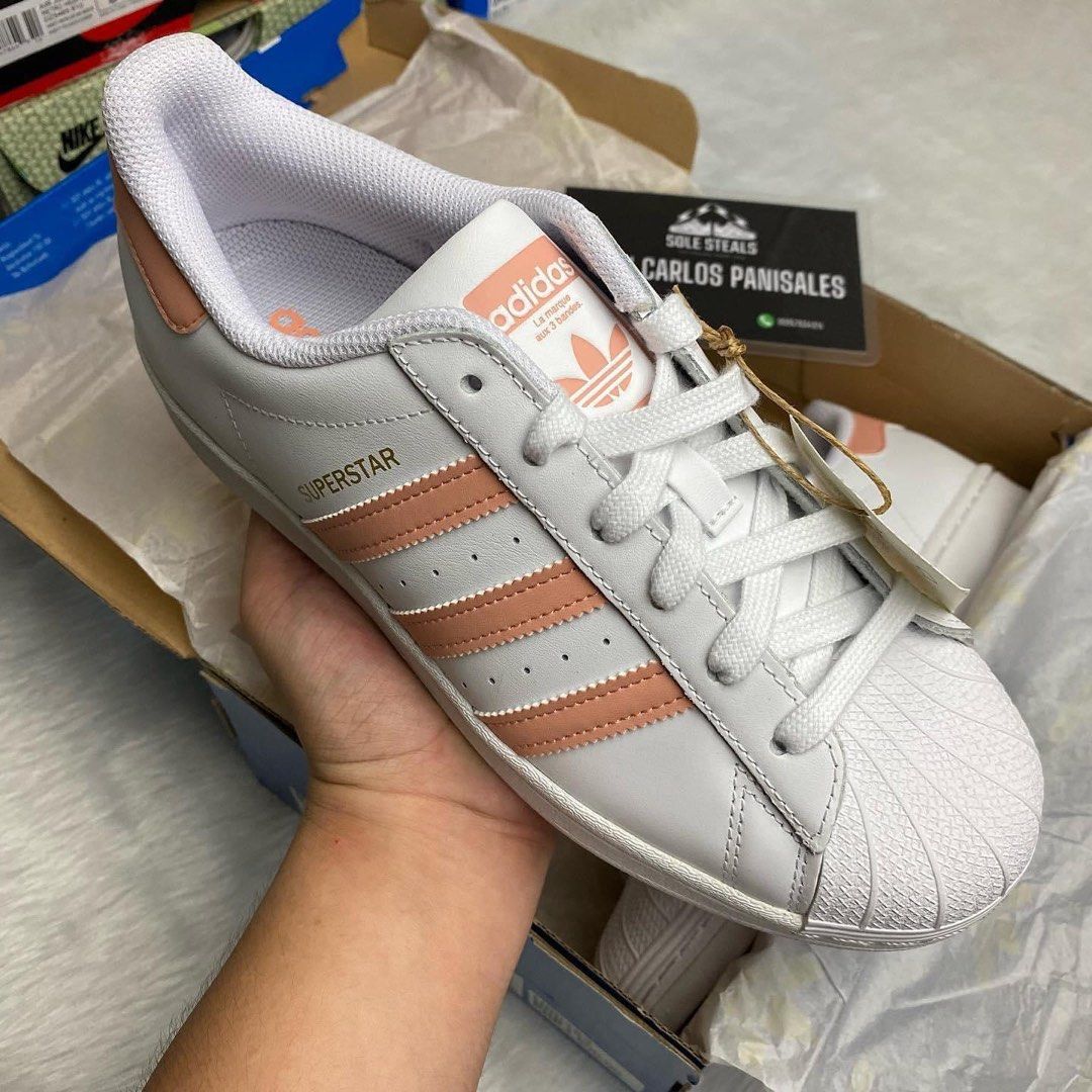 Adidas originals superstar womens peach deals