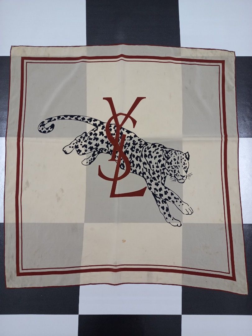 Ysl cheap silk scarf