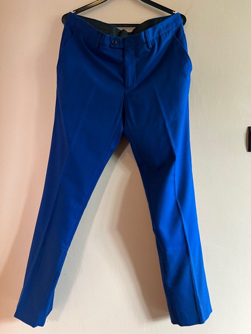 Costume Deux Pièces Zara Homme Slim Bleu - Veste 40, Pantalon 36, Neuf Avec étiquette